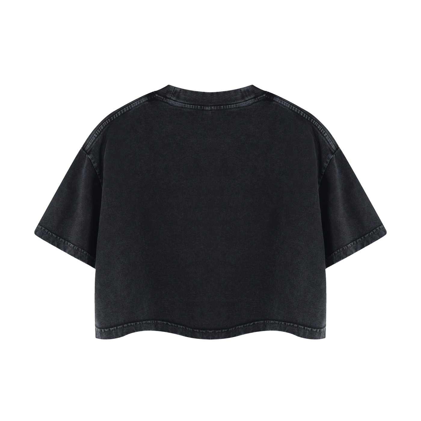 Women's Mineral Wash Cotton Crop T-Shirt