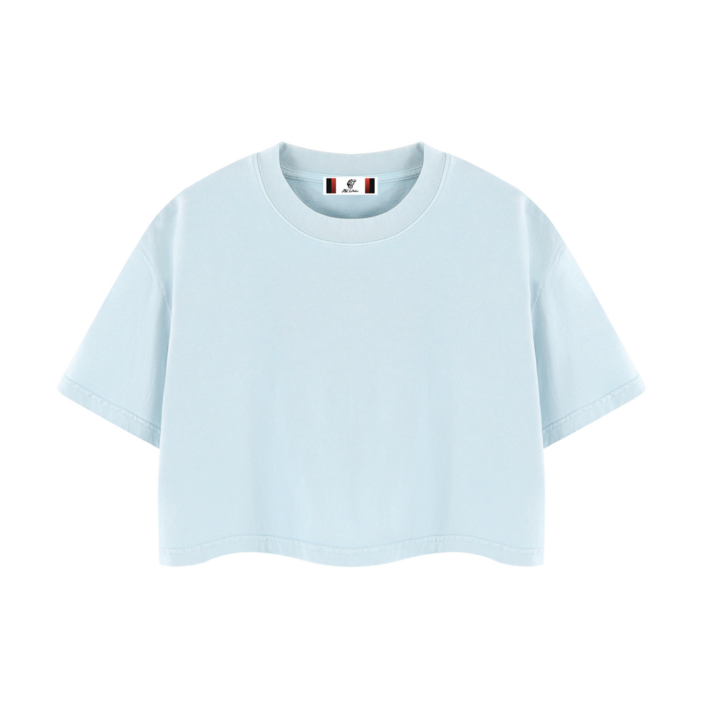 Women's Mineral Wash Cotton Crop T-Shirt