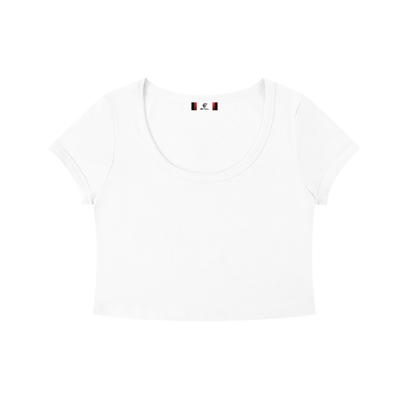 Women's Solid Color Slim Crop T-Shirt