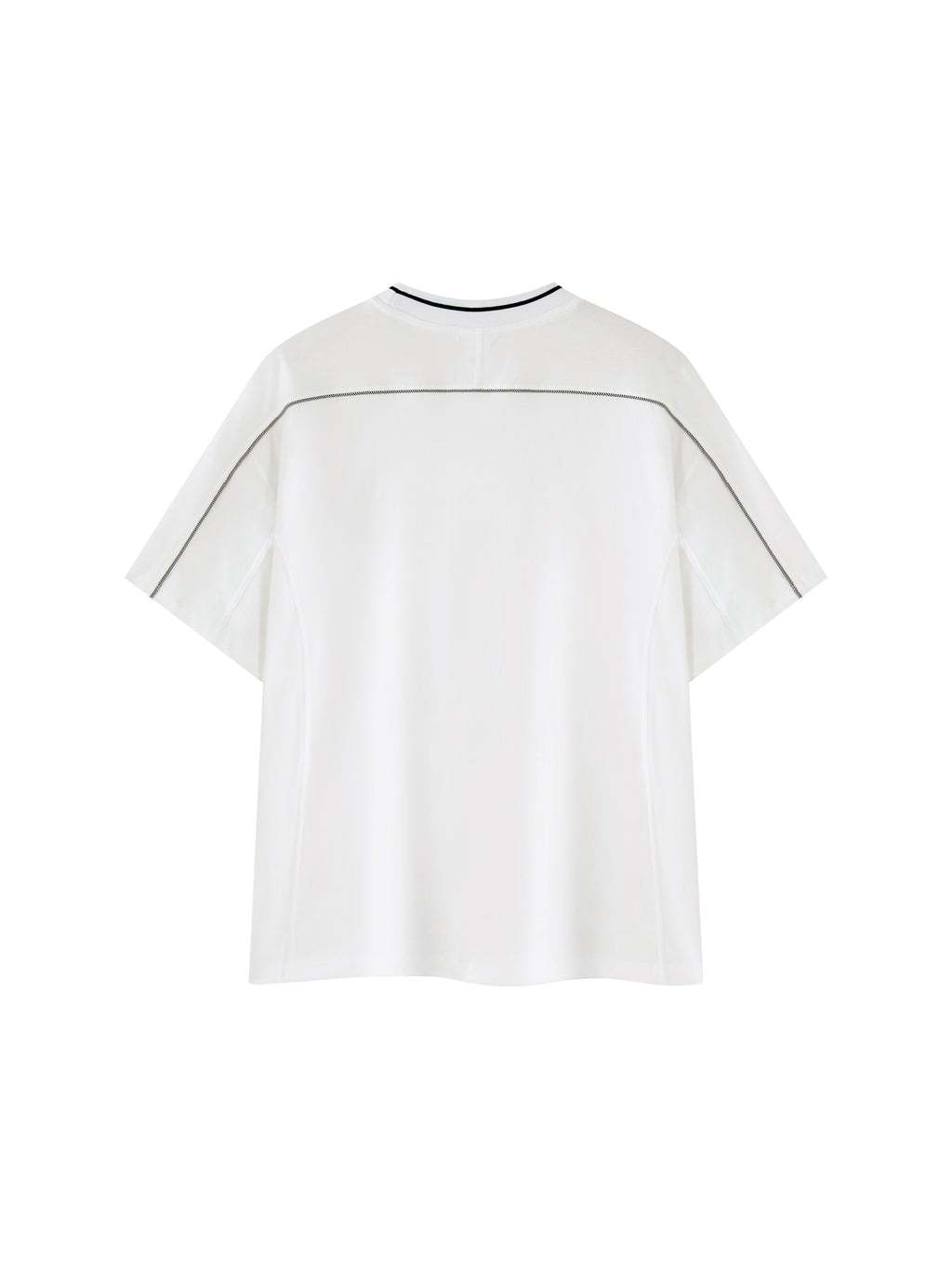 Unisex Oversized Contrast Tape T-Shirt