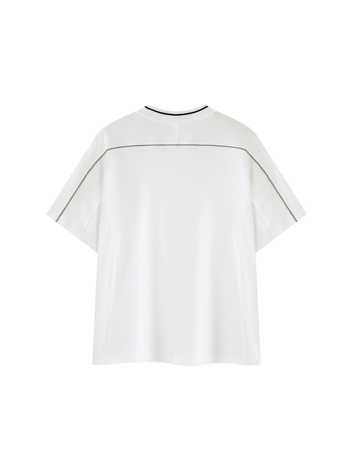 Unisex Oversized Contrast Tape T-Shirt