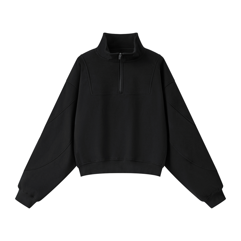 Women’s Loose Fleece Quarter-Zip Sweatshirt