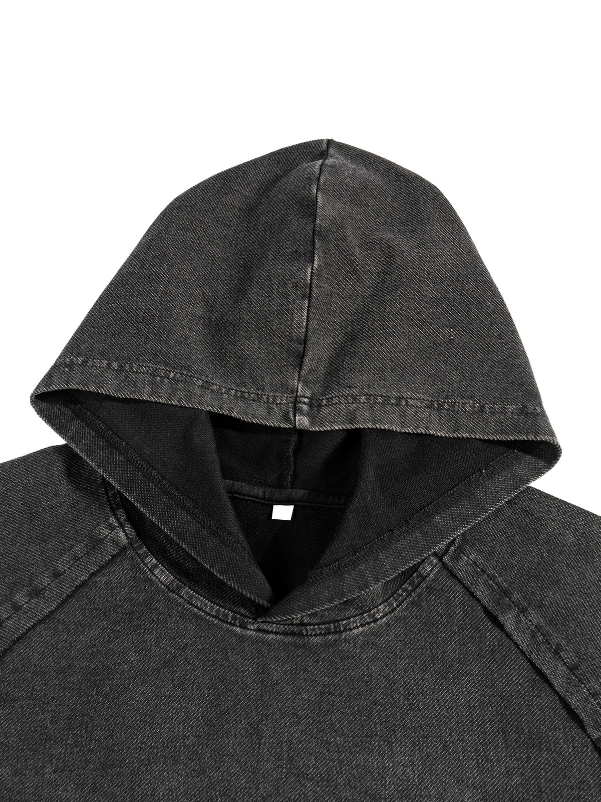 Snow Washed Hooded Boxy T-Shirt