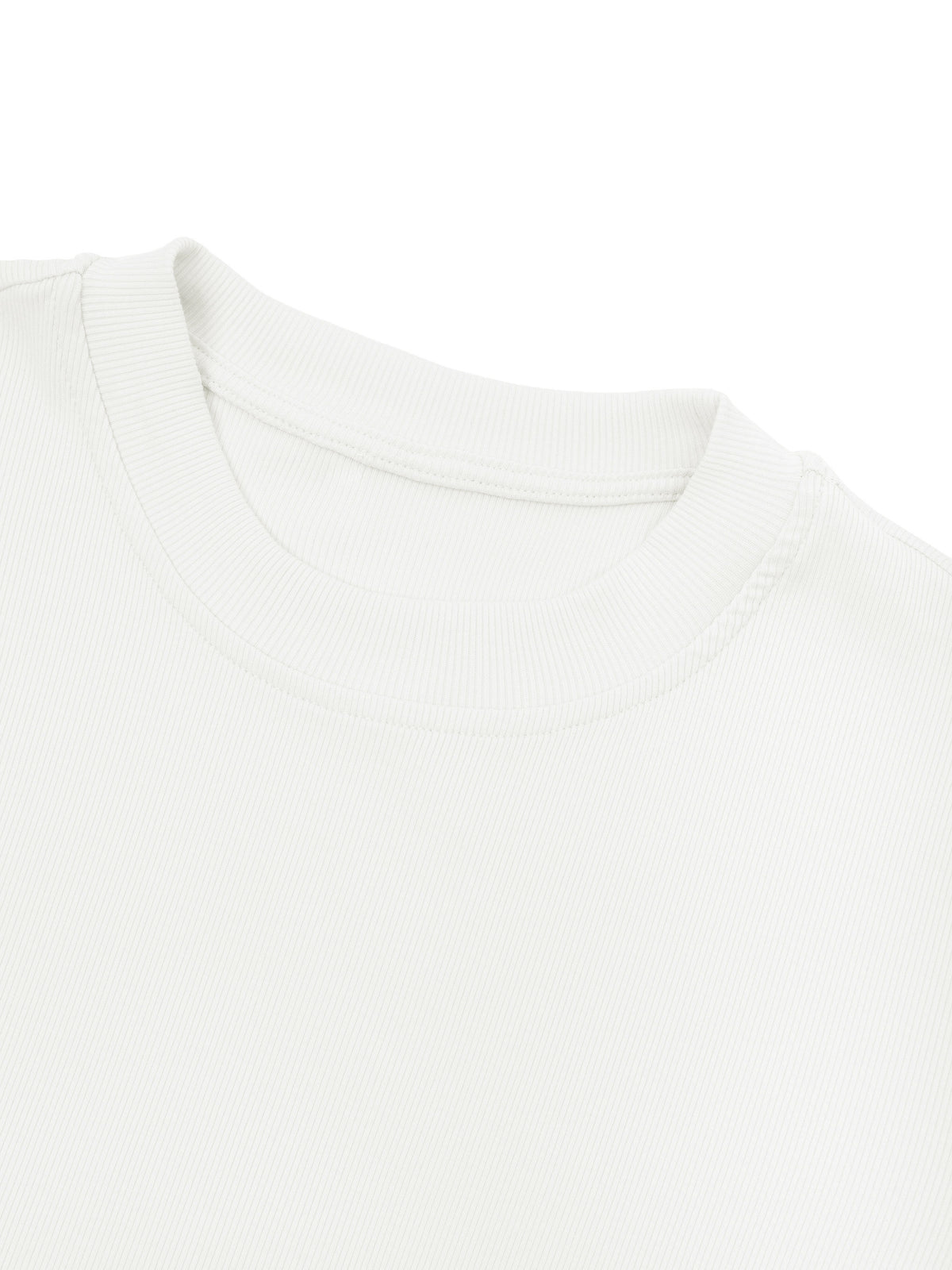 Women's Slim Ribbed Crop T-Shirt