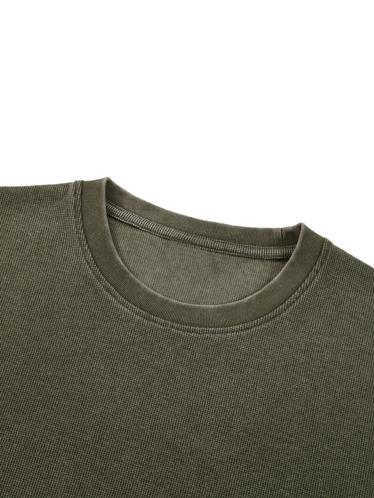 Unisex Vintage Wash Sunfade Boxy Waffle T-Shirt
