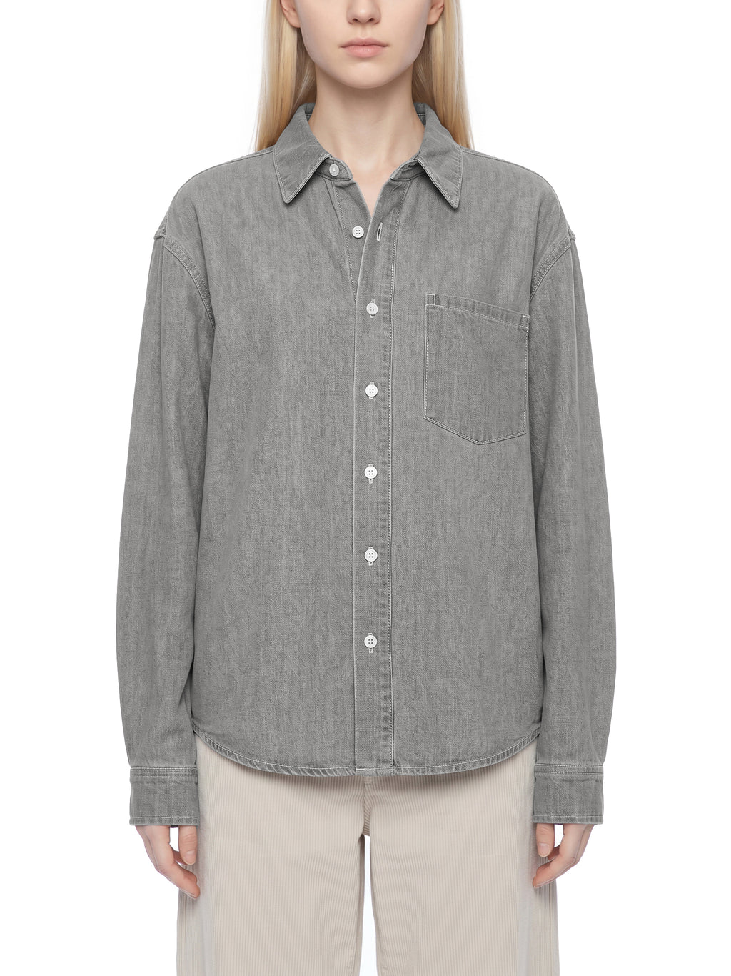 Unisex Vintage Wash Denim Shirt