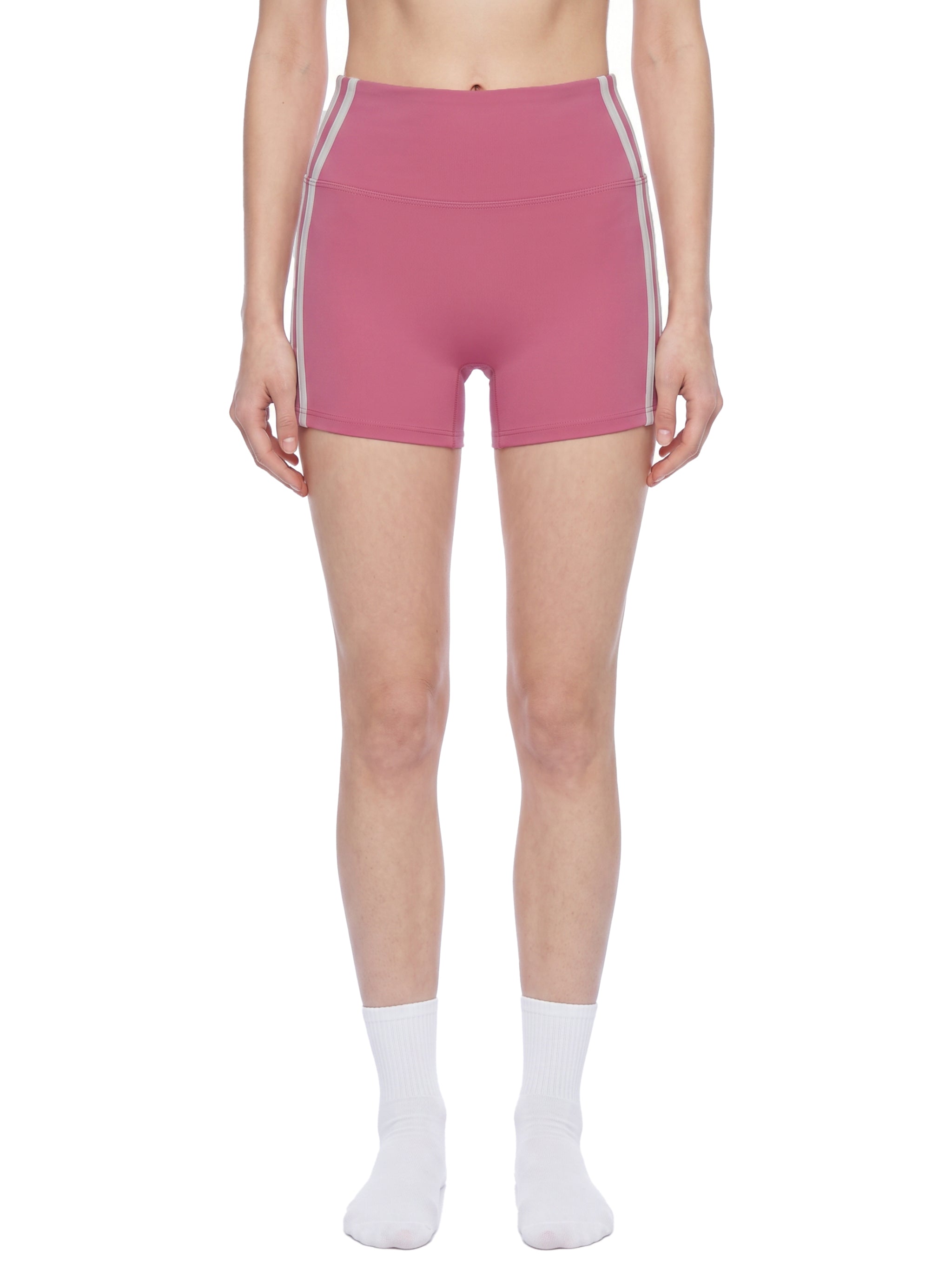 Women’s High-Waist Color Block Yoga Shorts