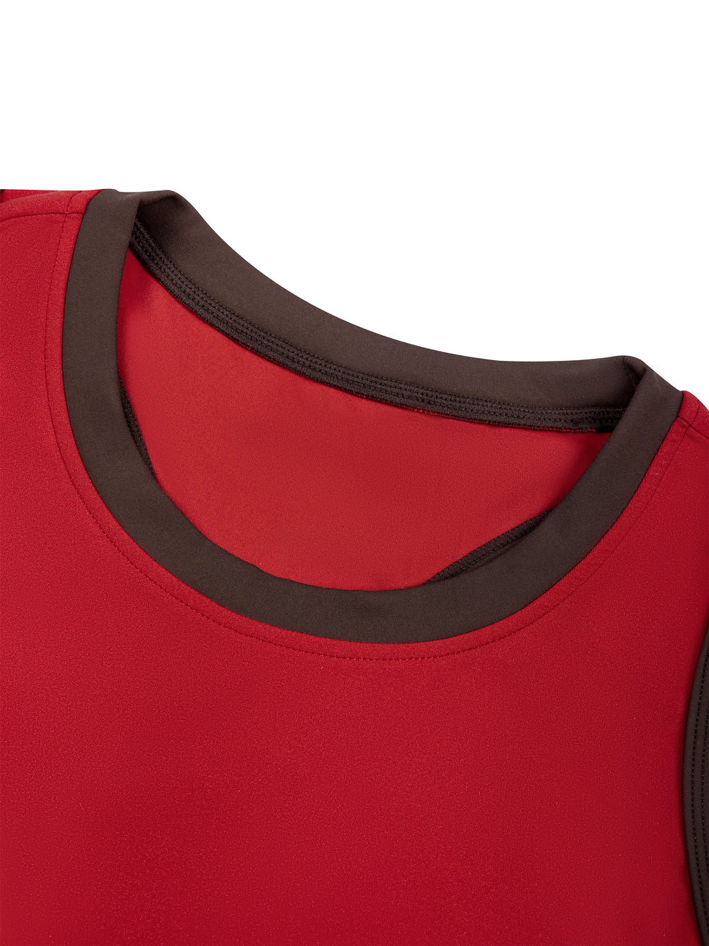 Women's Color Block A-Line Sleeveless Dress