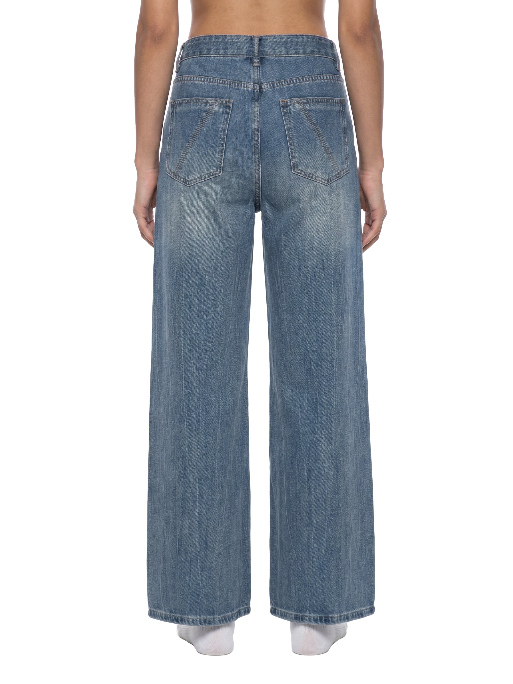Women’s Vintage Wash Wide Leg Jeans