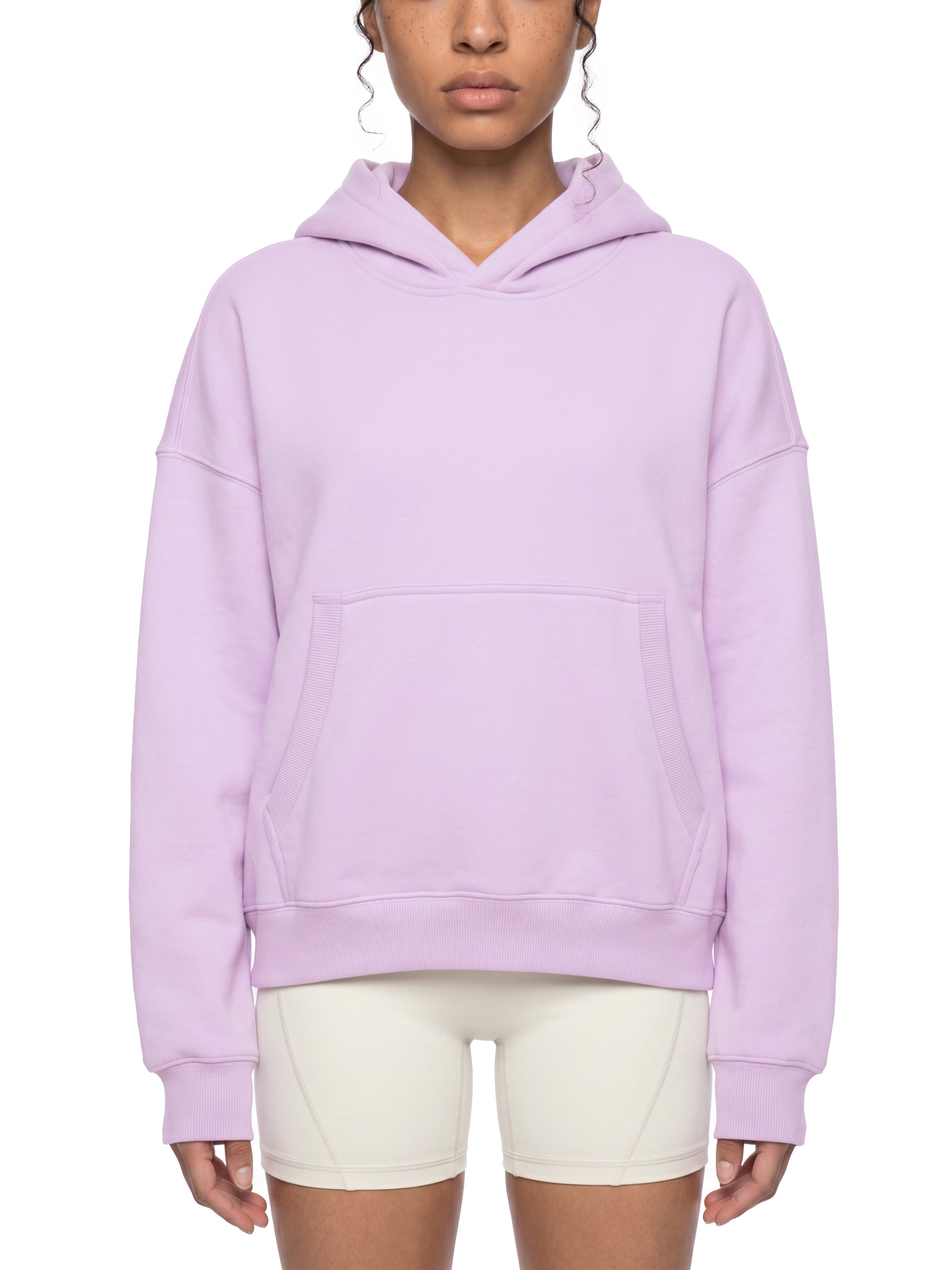 Essential Oversized Boxy Fit Fleece Hoodie