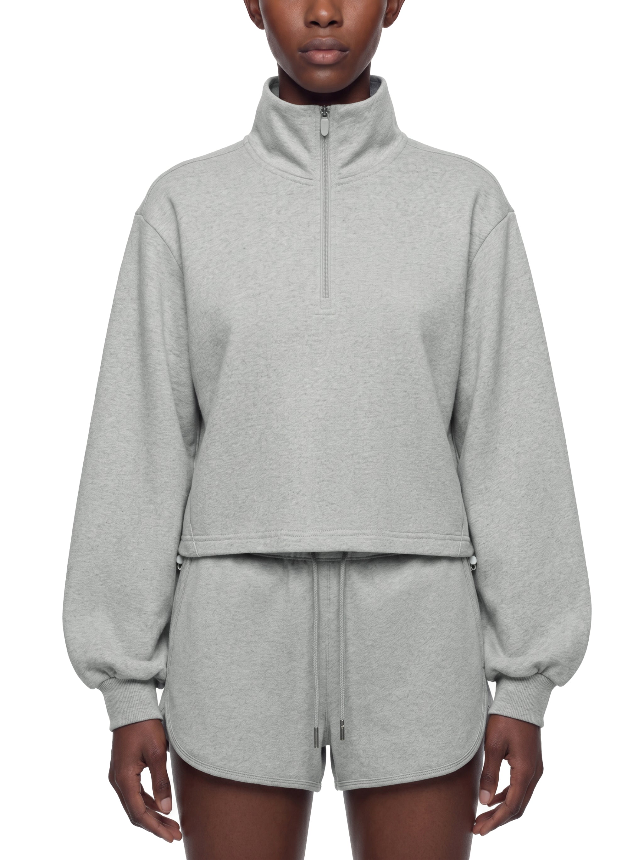 Women’s Mock-Neck Quarter-Zip Sweatshirt