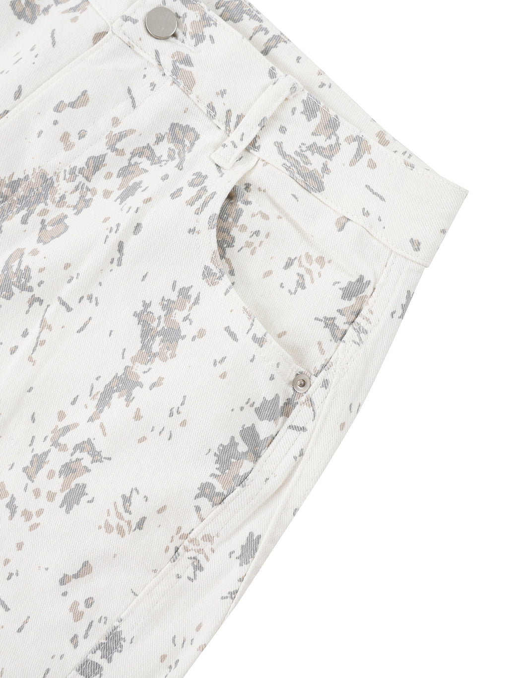 Women's Splatter Barrel Leg Jeans