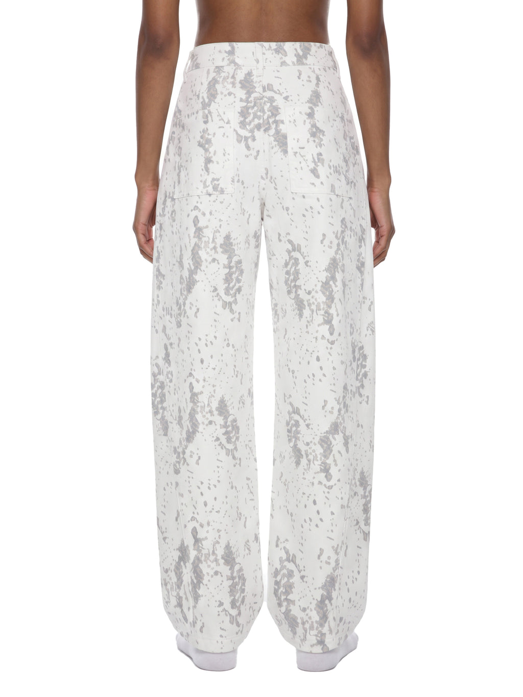 Women's Splatter Barrel Leg Jeans