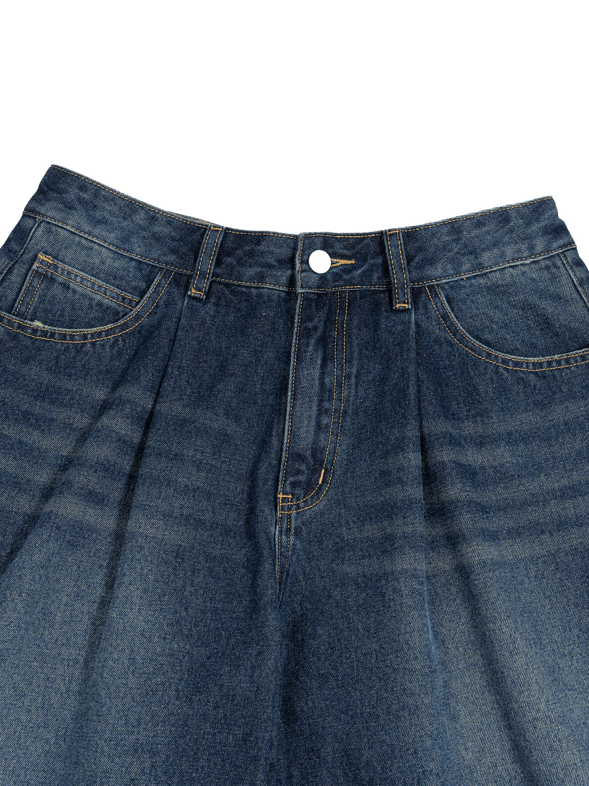 Unisex Wide Leg Denim Shorts