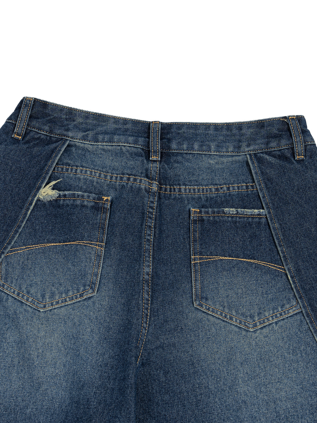 Unisex Wide Leg Denim Shorts