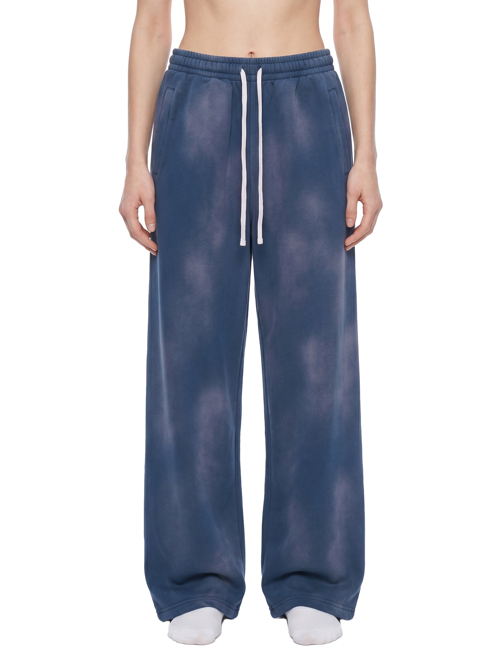 Unisex Sunfade Wide Leg Fleece Sweatpants
