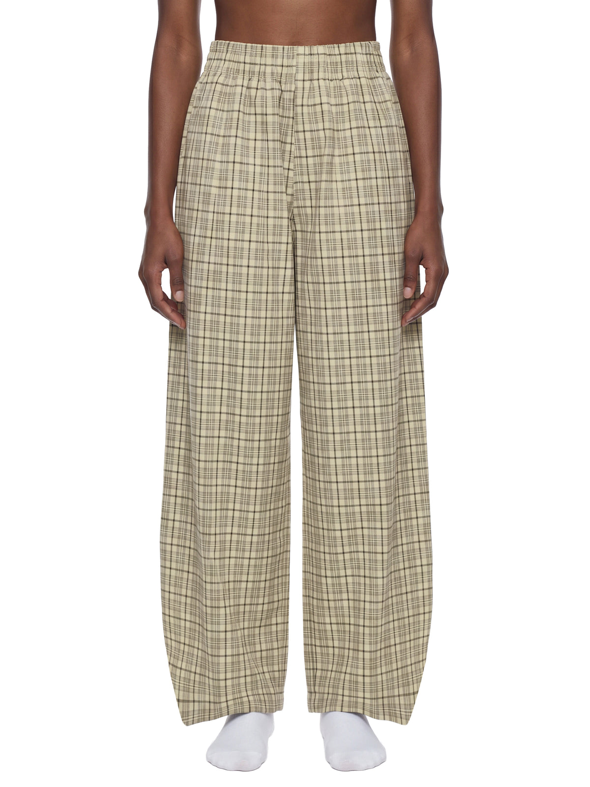Unisex Plaid Wide Leg Pants