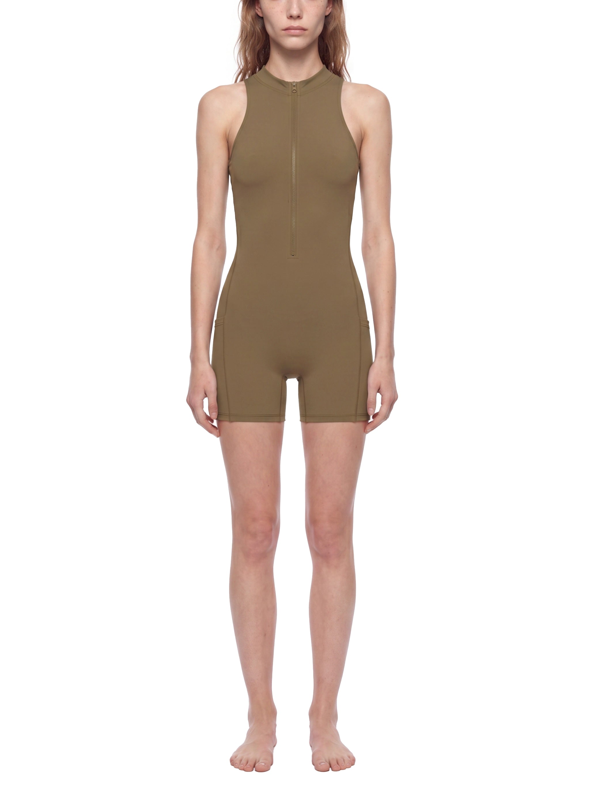 Women’s Quarter-Zip Yoga Romper