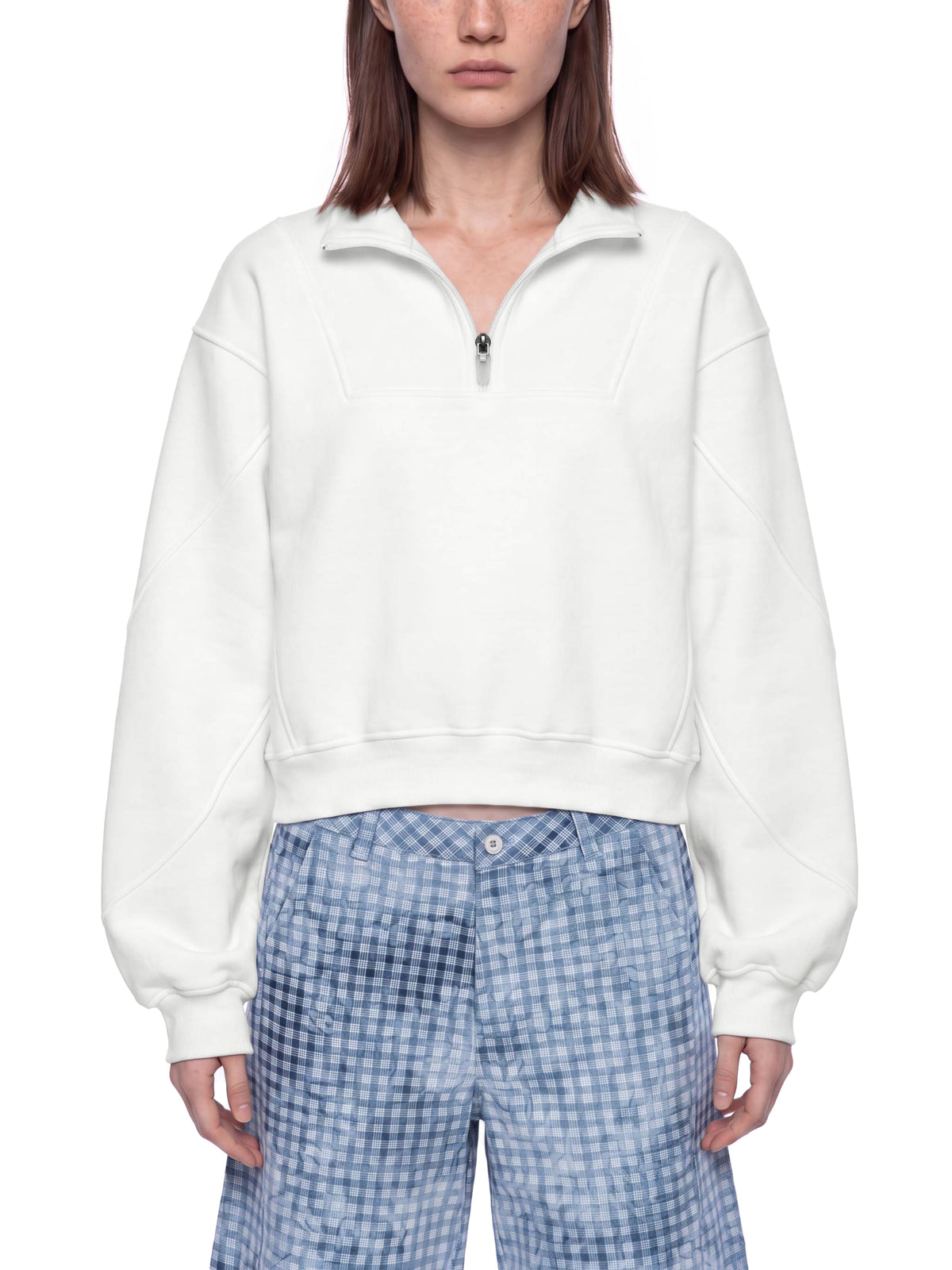 Women’s Loose Fleece Quarter-Zip Sweatshirt