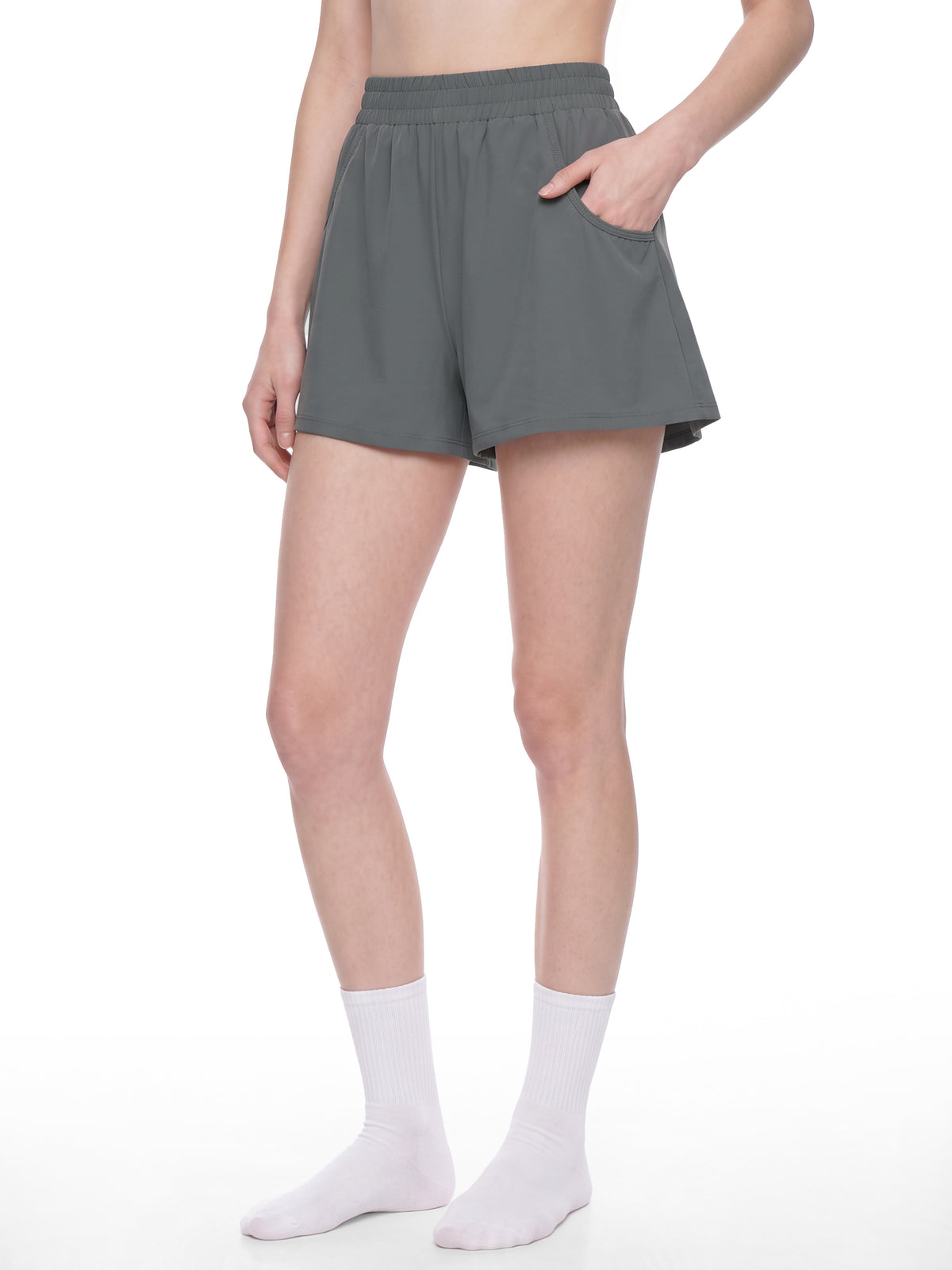 Women's Ruched Yoga Shorts